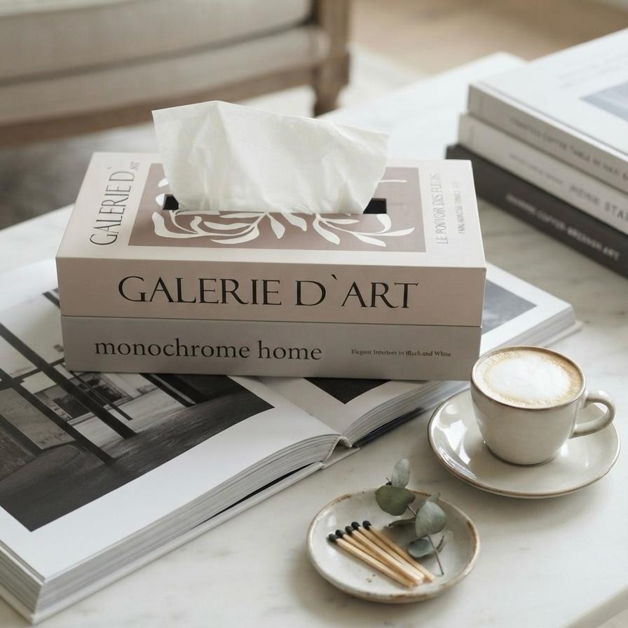 Decorative Book Tissue Box